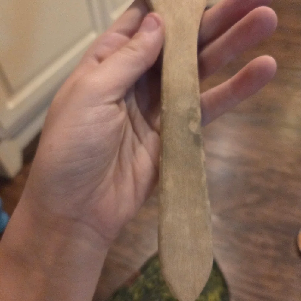 Vintage Wooden Spatula Flat Head Kitchen Utensil Primitive Rustic Farmhouse